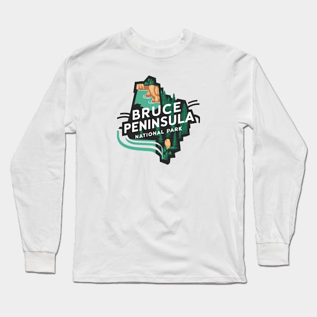 National Park Bruce Peninsula Long Sleeve T-Shirt by Perspektiva